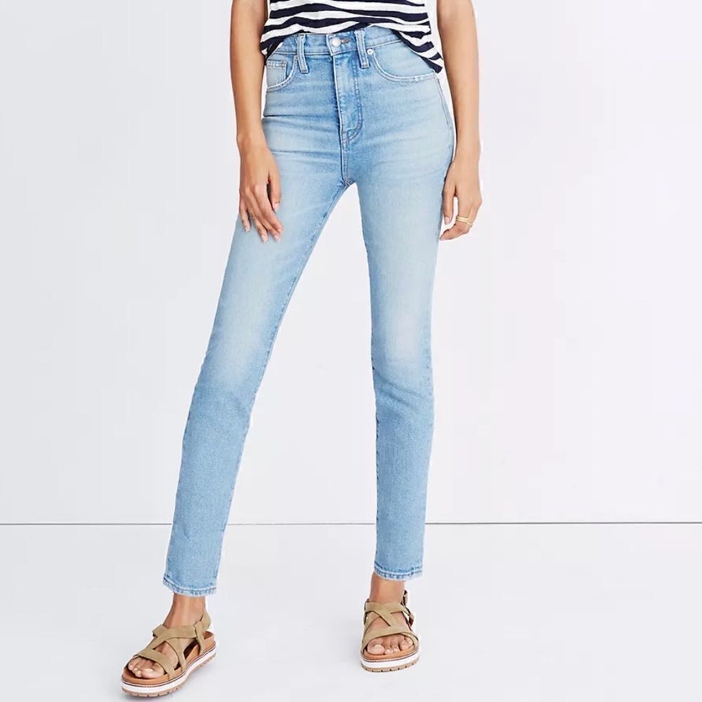 New! Madewell Rivet & Thread 11" High Rise Japanese Gordon Wash Skinny Jeans